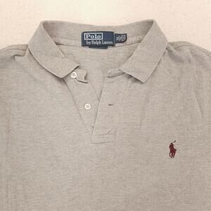 Polo by Ralph Lauren Collared Short Sleeve Polo Shirt Mens Size XL Gray